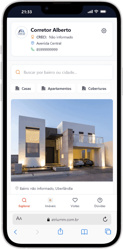Portfólio do Corretor